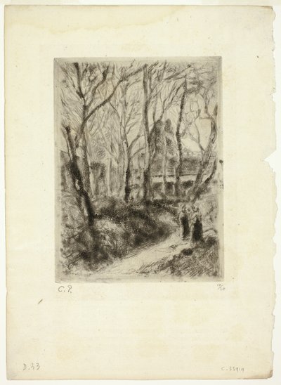Cesta v Pontoise od Camille Pissarro