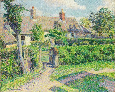 Selské domy, Eragny, 1887 od Camille Jacob Pissarro