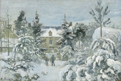Pietteův dům v Montfoucault, 1874 od Camille Jacob Pissarro