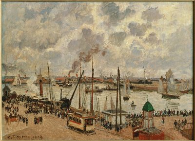 Port du Havre ... (olej na plátně) od Camille Pissarro