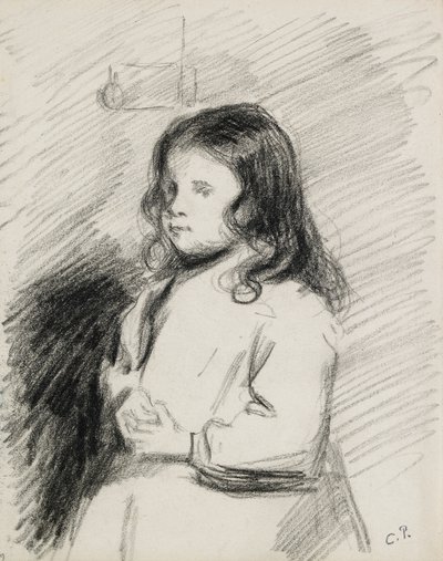 Portrét Ludovica-Rodo Pissarra 1878-1952, c1883-1 od Camille Pissarro