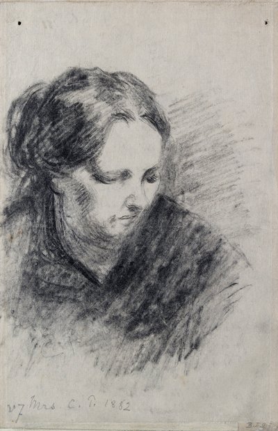 Portrét Madame Pissarro, 1882 od Camille Pissarro