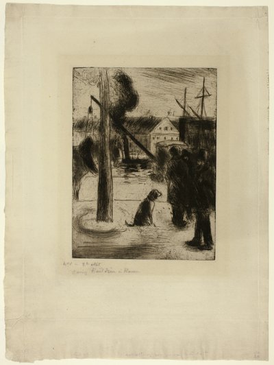 Procházka v Rouen: Cours Boieldieu od Camille Pissarro