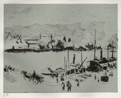 Quai Boieldieu v Rouenu od Camille Pissarro
