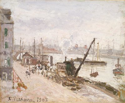 Quayside v Le Havre, 1903 od Camille Pissarro