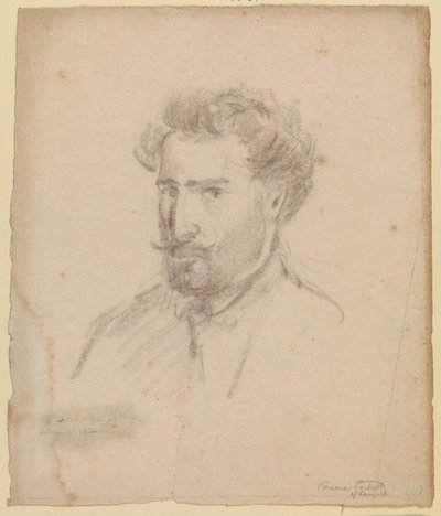 Autoportrét, tříčtvrteční profil vlevo (Caracas (?) 1853/54) od Camille Pissarro