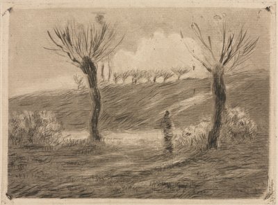 Zapadající slunce od Camille Pissarro