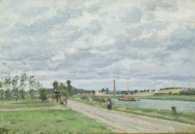 Banks of the Oise poblíž Pontoise od Camille Pissarro