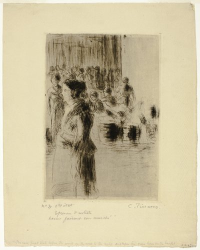 The Maid Shopping od Camille Pissarro