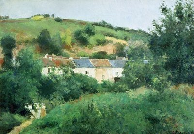 Cesta ve vesnici od Camille Jacob Pissarro