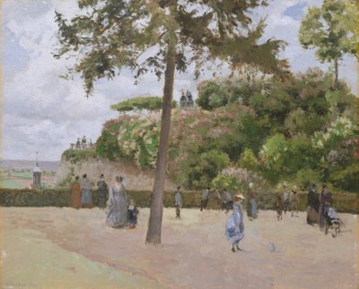 Veřejná zahrada v Pontoise, 1874. od Camille Jacob Pissarro