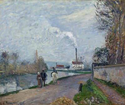 Řeka Oise u Pontoise od Camille Pissarro