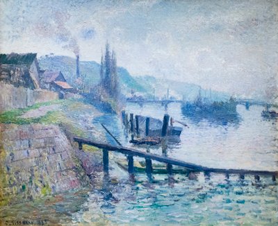 Kopec svaté Kateřiny v Rouenu od Camille Pissarro