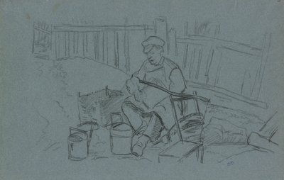 Pohrávat se svými nástroji od Camille Pissarro