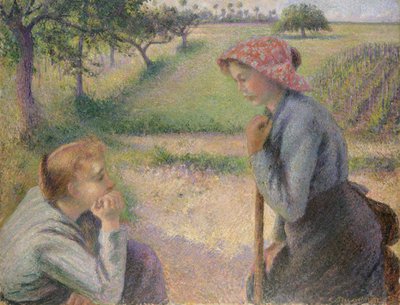 Dvě mladé rolnice od Camille Jacob Pissarro