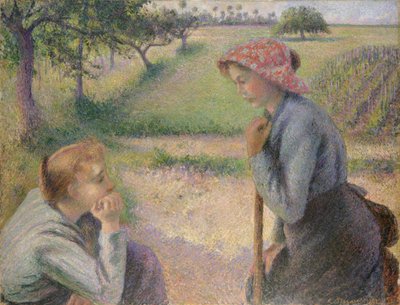 Dvě mladé rolnice, 1891-92. od Camille Jacob Pissarro