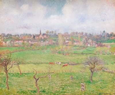 Pohled na Bazincourt od Camille Pissarro