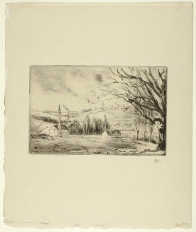 Pohled na Pontoise od Camille Pissarro