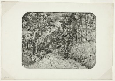 Wooded Lane v Pontoise od Camille Pissarro