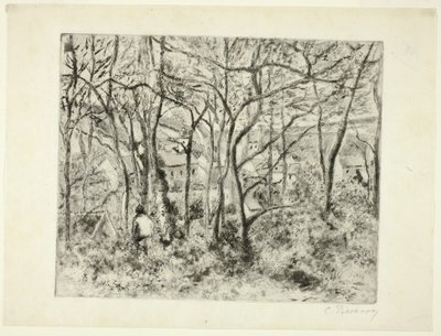 Lesy v Ermitáži od Camille Pissarro