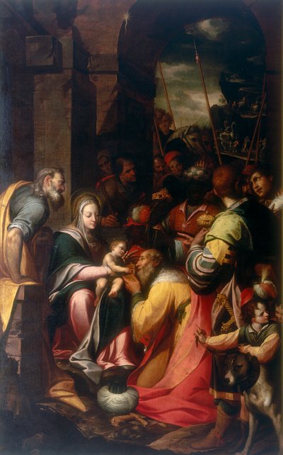 Klanění tří králů, dílo Camilla Procacciniho, konzervované v Galleria Estense v Modeně od Camillo Procaccini