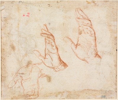 Studie rukou verso, c. 1590. od Camillo Procaccini