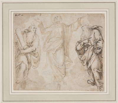 The Transfiguration recto, Study of Hands verso, c. 1590. od Camillo Procaccini