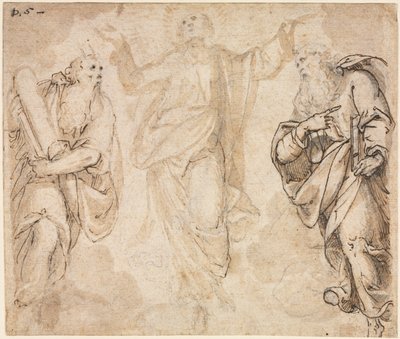 The Transfiguration recto, c. 1590. od Camillo Procaccini