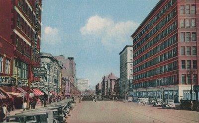 Portage Avenue při pohledu na východ, Winnipeg, Manitoba, Kanada (barevné foto) od Canadian Photographer