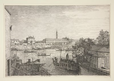 Ale Porte del Dolo (U zdymadel Dolo), ze série Vedute (Views) od Canaletto (Giovanni Antonio Canal)