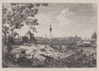 Imaginární pohled na Padovu, ze série Vedute (Views) od Canaletto (Giovanni Antonio Canal)