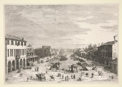 Mestre, ze série Vedute (Views) od Canaletto (Giovanni Antonio Canal)