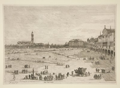 Pr? della Valle, ze série Vedute (Views) od Canaletto (Giovanni Antonio Canal)