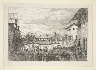 Terasa, ze série Vedute (Views) od Canaletto (Giovanni Antonio Canal)