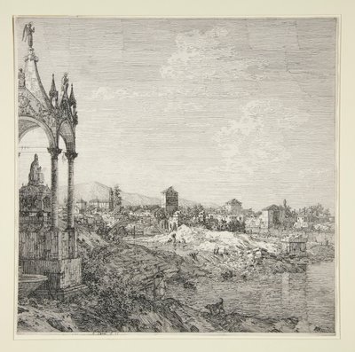 Pohled na město s biskupem od Canaletto (Giovanni Antonio Canal)
