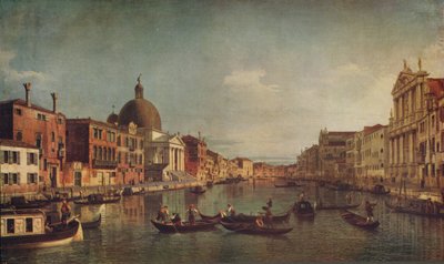 Pohled na Canal Grande v Benátkách, c1740, c1915 od Giovanni Antonio Canal