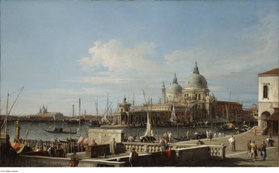 Podle Canaletta - Benátky Dogana a Santa Maria della Salute z Molo, asi 1740 - 1760 od Canaletto