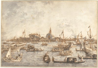 Festival Nanebevstoupení Páně v Benátkách od Canaletto