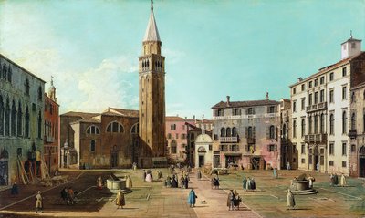 Campo SantAngelo, Benátky, 30. léta 18. století. od Giovanni Antonio Canal