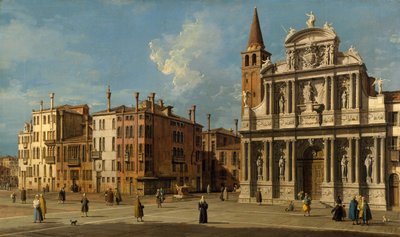 Campo Santa Maria Zobenigo, Benátky, 30. léta 18. století. od Giovanni Antonio Canal
