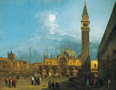 Canaletto - Náměstí San Marco při pohledu na východ směrem k bazilice a kampanilu, cca 1723-4 od Canaletto