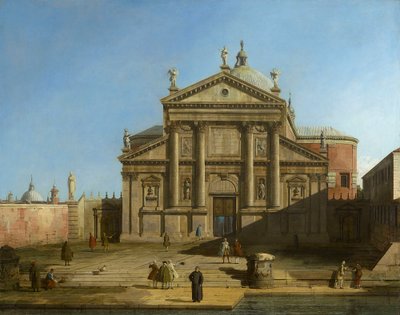 Canaletto - San Giorgio Maggiore v capricciové úpravě kolem roku 1744 od Canaletto