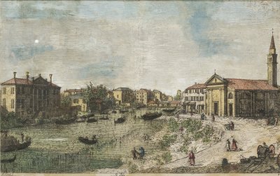 Canaletto Al Dolo kolorovaný od Canaletto