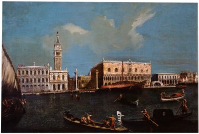 Canal Grande, Piazzetta a Dóžecí palác v Benátkách, 18. století. od Canaletto,
