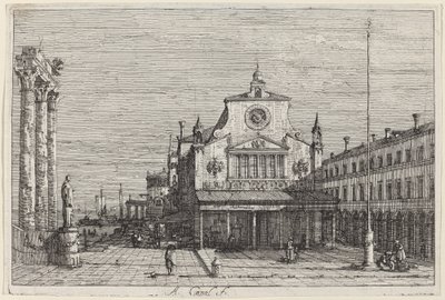 Imaginární pohled na S. Giacomo di Rialto, c. 17351746. od Canaletto