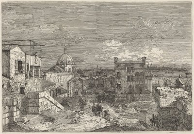 Imaginární pohled na Benátky od Canaletto