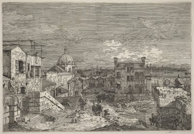 Imaginární pohled na Benátky od Canaletto