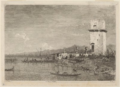 Věž Malghera od Canaletto