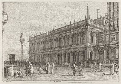 Knihkupectví. V. [vlevo nahoře] od Canaletto