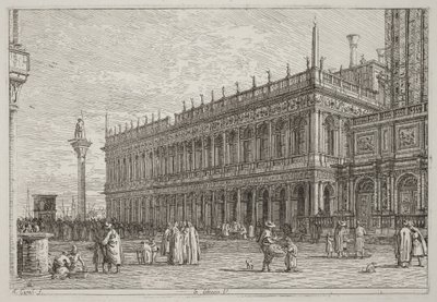 Knihovna. V. [vlevo nahoře] od Canaletto